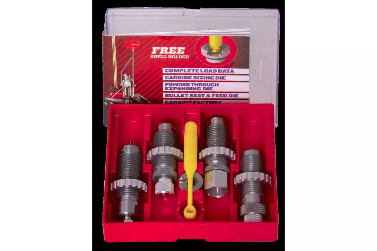 Lee Deluxe 4-Die Carbide Set For Handgun Cartridges | Reloading Dies (90963/90968)