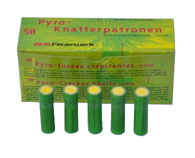 Fusées crépitantes calibre 15mm x50 