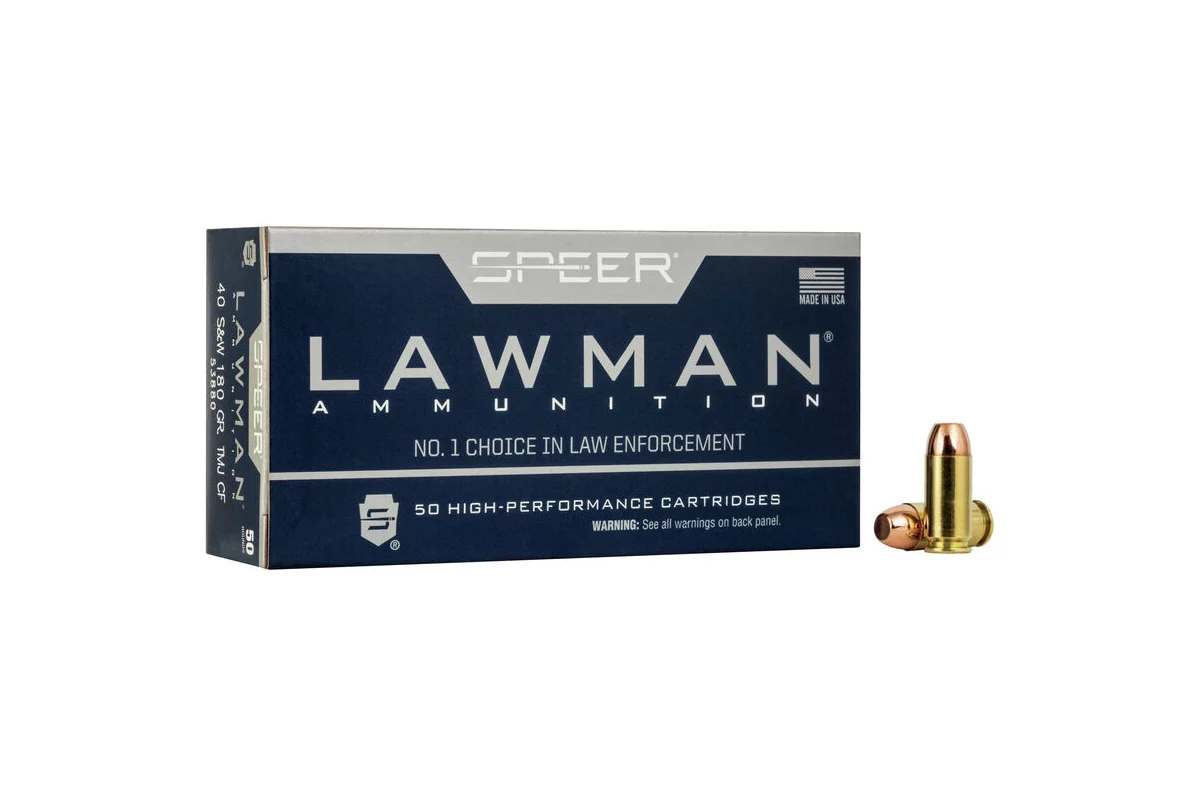 Munitions SPEER Lawman Clean-fire Training TMJ 180 grains calibre 40 S&W 