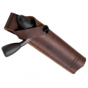 Etui en cuir de buffle marron pour culasse 