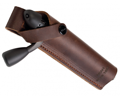 Etui en cuir de buffle marron pour culasse 