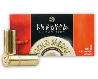 Munitions FEDERAL Gold Medal Lead Wadcutter Match 148 grains calibre 38 Special 