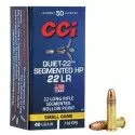 Munitions 22lr CCI Quiet - 22 Segmented 40Gr HP Boite de 50 