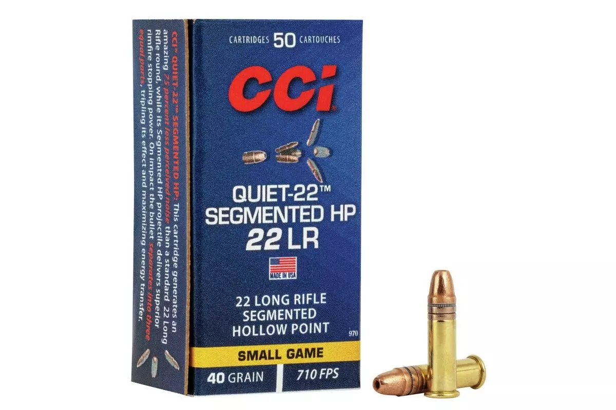 Munitions 22lr CCI Quiet - 22 Segmented 40Gr HP Boite de 50 