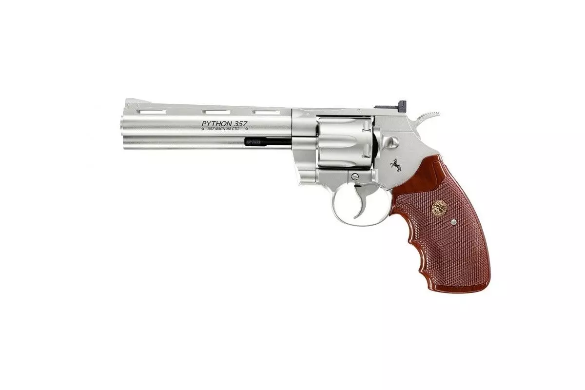 Revolver Python 6 pouces 375 mag 4.5mm Nickelé 