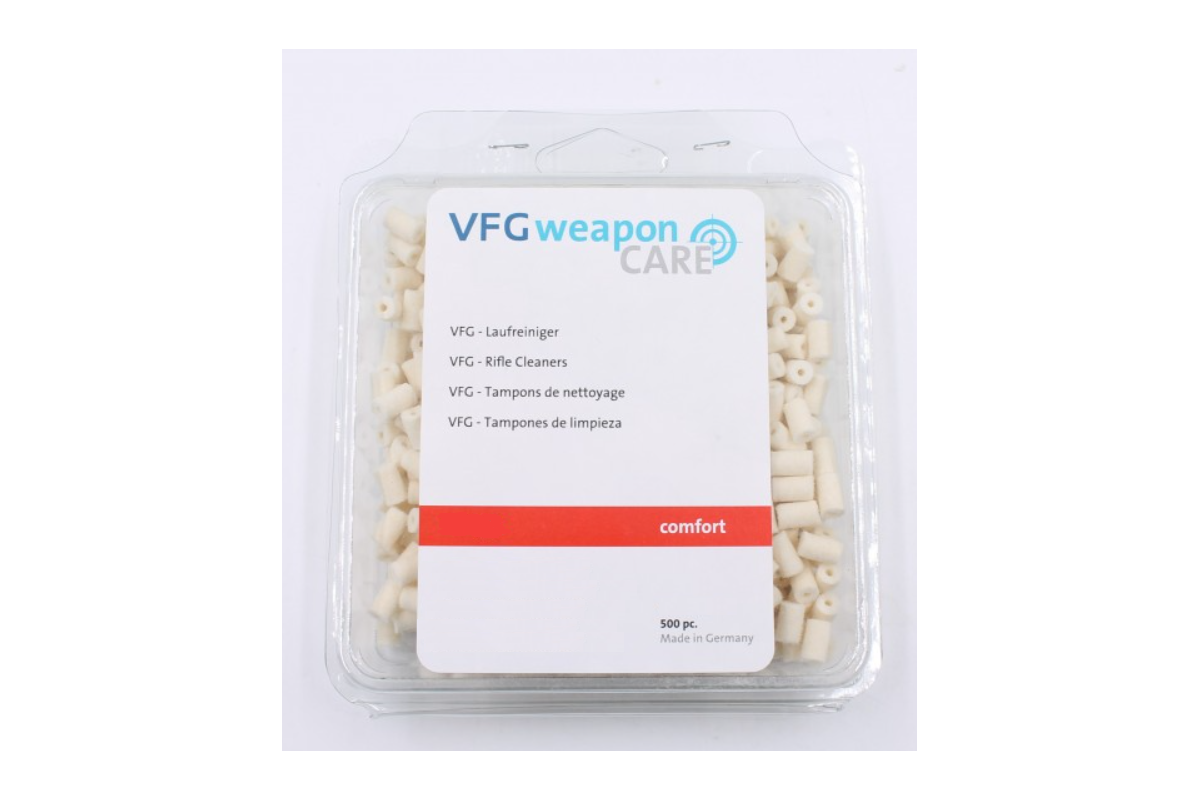 Lot de 500 Tampons de nettoyage VFG calibre 22Lr MEYSON 1 - PS Type Lot de 500 Tampons de nettoyage VFG calibre 22Lr MEYSON 1 - PS Type