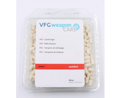 Lot de 500 Tampons de nettoyage VFG calibre 6.5mm (243) MEYSON 1 - PS Type 