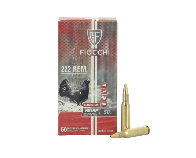 Munitions Fiocchi calibre 222 Rem Boite de 50 FIOCCHI 2 - PS Type