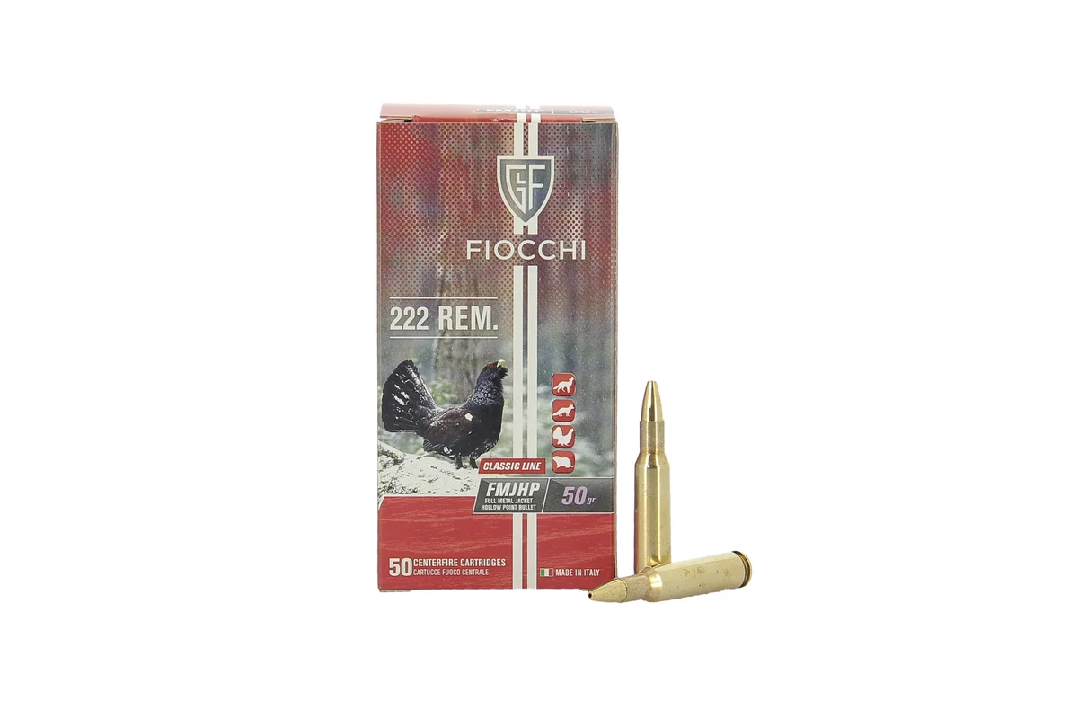 Munitions Fiocchi calibre 222 Rem Boite de 50 FIOCCHI 2 - PS Type