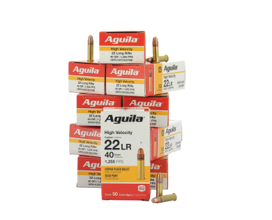 Munitions AGUILA calibre 22 LR Super Extra haute vitesse