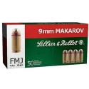 Munitions SELLIER & BELLOT calibre 9mm MAKAROV FMJ 95 grains SELLIER & BELLOT 1 - PS Type 