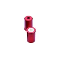 Paire de douilles amortisseurs métal anodisé rouge calibre 12 1 - PS Type 
