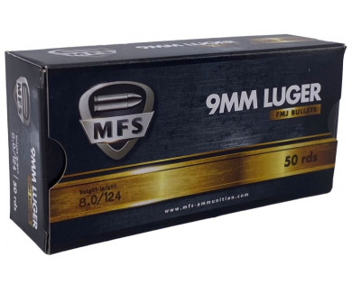 Munitions MFS calibre 9x19 FMJ 124 grains avis, caractéristi...