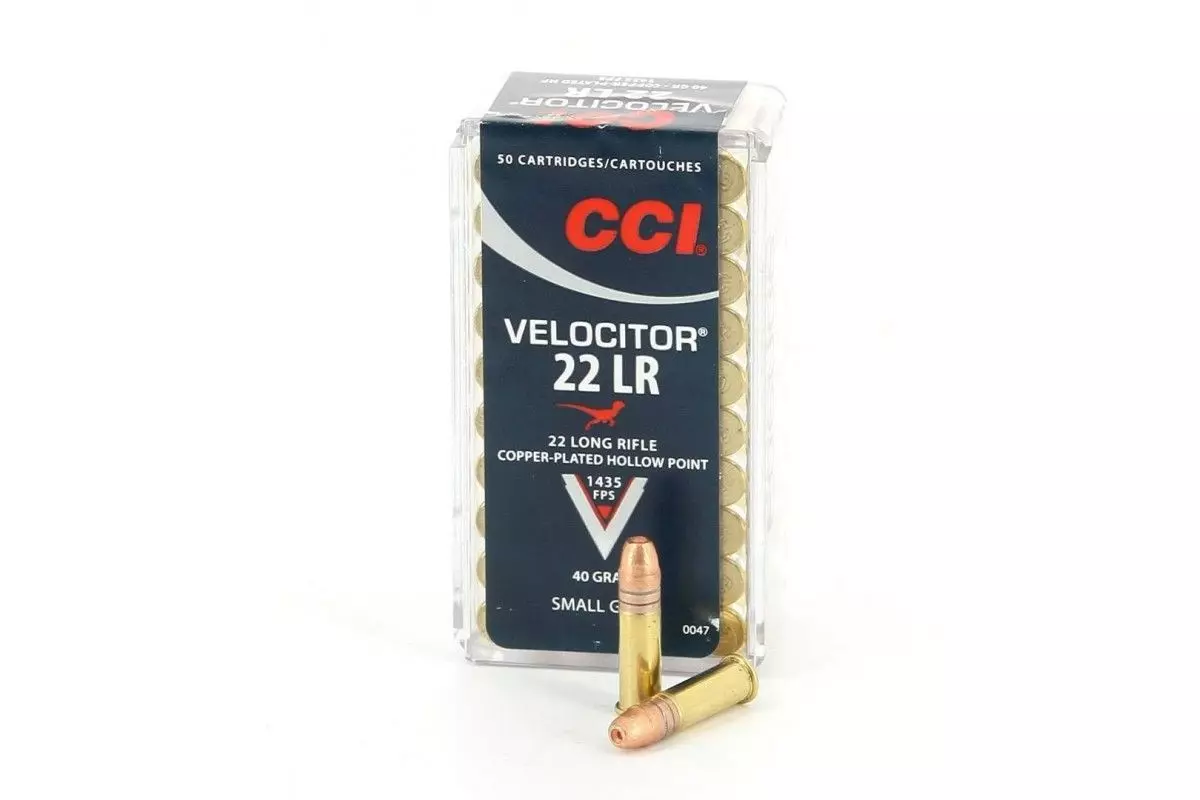 Munitions 22 LR CCI Velocitor Cuivrée 40gr / 50 