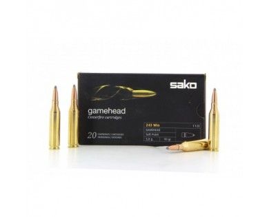 Munitions Sako Gamehead soft point, calibre .243 Win X20 