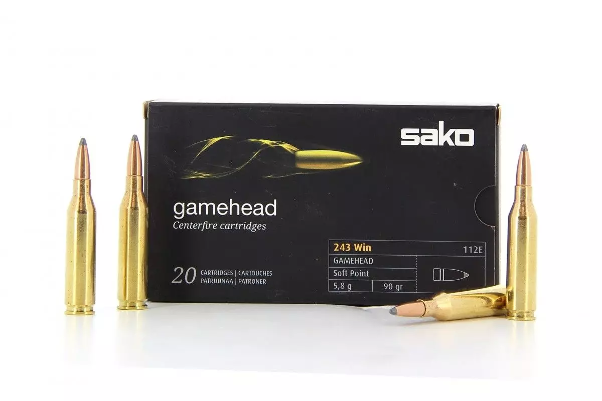 Munitions Sako Gamehead soft point, calibre .243 Win X20 