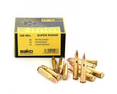 Munitions Sako 308 SUPER RANGE Hollow Point en vrac Boite de 50 