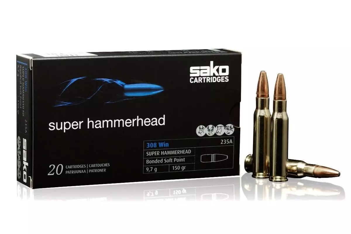 Munitions Sako Super Hammerhead calibre 308 180g 