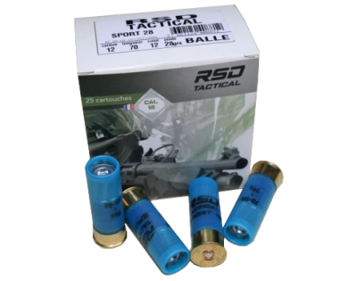 Cartouches à balle JOCKER RSD Tactical Sport 28 calibre 12/7...
