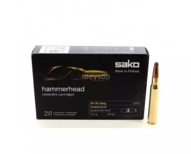 Munitions Sako Hammerhead calibre 30-06 – 220 grains 