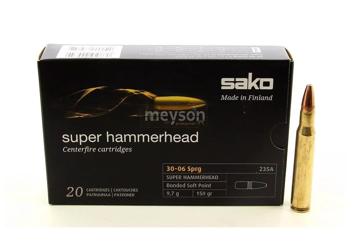 Munitions Sako Super Hammerhead calibre 30-06 – 150 grains 