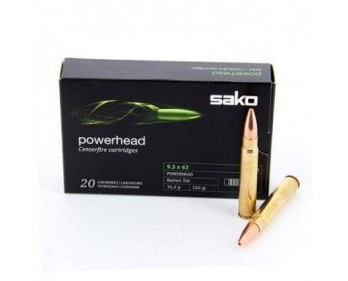 Munitions Sako Powerhead calibre 9,3x62 – 250 grains 