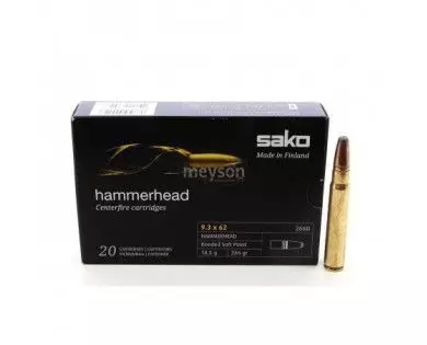 Munitions Sako Hammerhead calibre 9,3x62 – 286 grains 