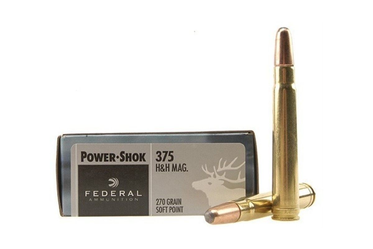 Cartouches Federal 375 H&H Mag 270 grains Power Shok 375A Cartouches Federal 375 H&H Mag 270 grains Power Shok 375A