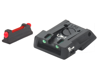 Hausse réglable et guidon fibre optique LPA  pour Walther PP...