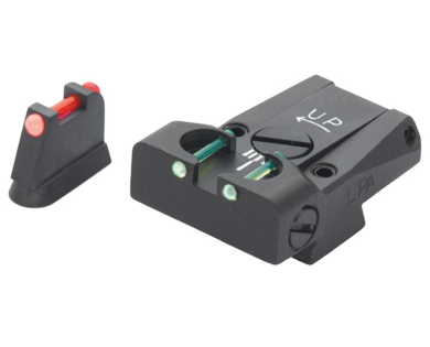 Hausse réglable et guidon fibre optique LPA pour CZ 75 et 85...