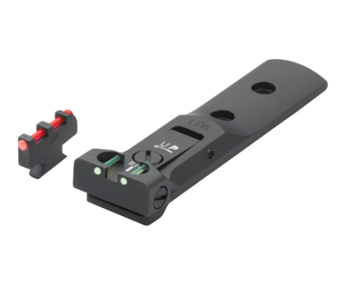 Hausse réglable et guidon fibre optique LPA pour revolver Sm...