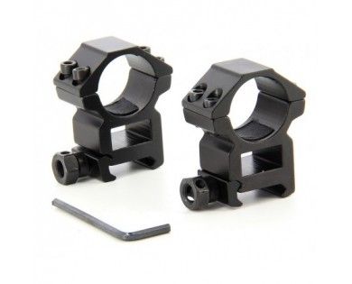 Colliers 25.4 mm Extra Hauts AIR FORCE OPTICS pour Rail de 21 mm 
