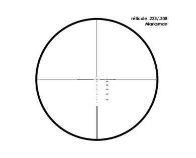 Lunette Hawke Vantage 30 WA 4-12x42 IR réticule lumineux