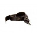 Ceinture en cuir pleine fleur piquee sanglier Januel 