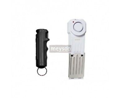 Kit de défense Ruger Pepper Gel + bloque-porte/alarme 