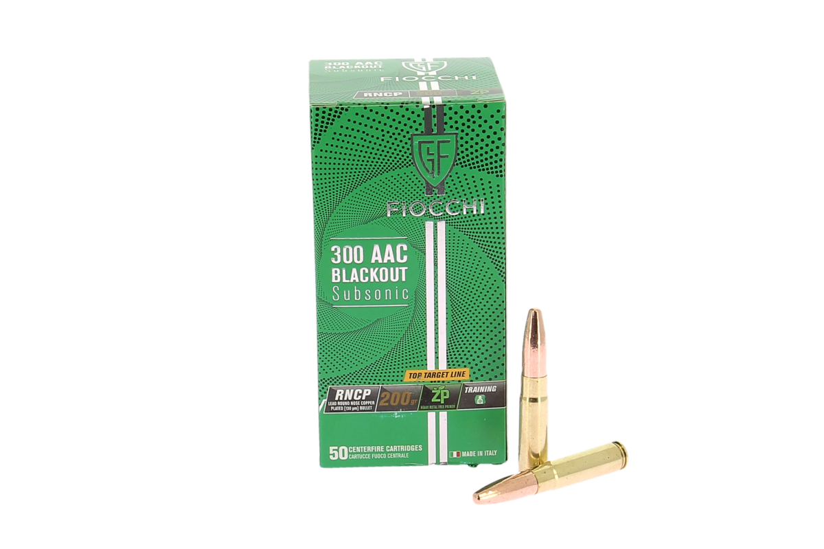 Munitions FIOCCHI calibre 300AAC Blackout Subsonic 200 grains RNCPavis, caractéristiques, performances Munitions FIOCCHI calibre 300AAC Blackout Subsonic 200 grains RNCPavis, caractéristiques, performances