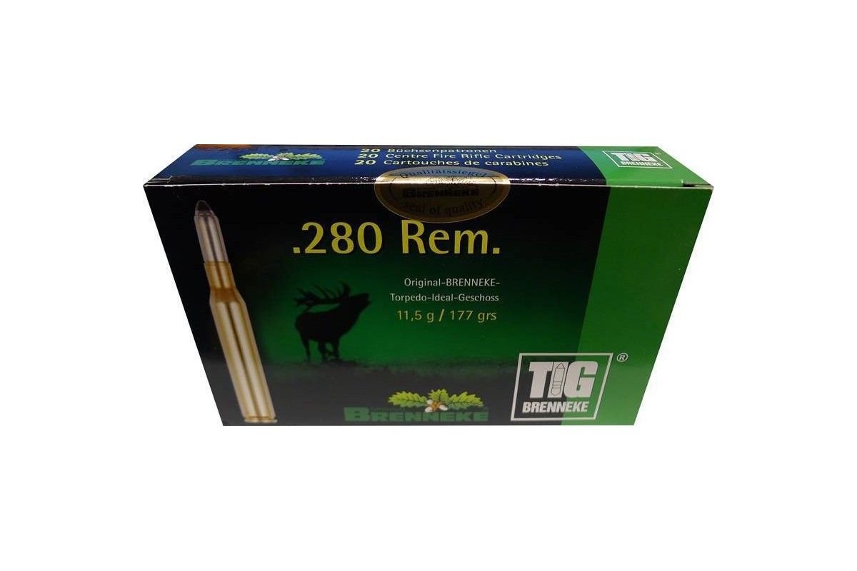 Munitions Brenneke TIG calibre 280 Rem - 177 grains Munitions Brenneke TIG calibre 280 Rem - 177 grains