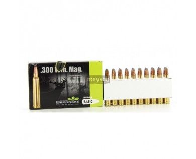 Cartouches 300 Win Mag 185 gr Original-BRENNEKE x 20 