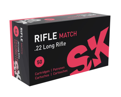 Cartouches SK Rifle Match Calibre 22LR