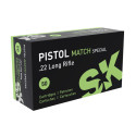 SK Pistol Match Spécial Calibre 22LR Cartouches de tir
