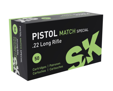 SK Pistol Match Spécial Calibre 22LR Cartouches de tir