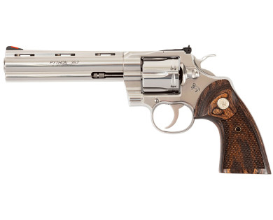 Revolver COLT Python inox 6'' calibre 357 Magnum avis, carac...