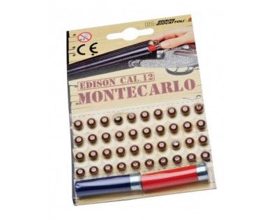 Pack 2 cartouches + 40 amorces pour fusil EDISON Cal.12 Enfant 