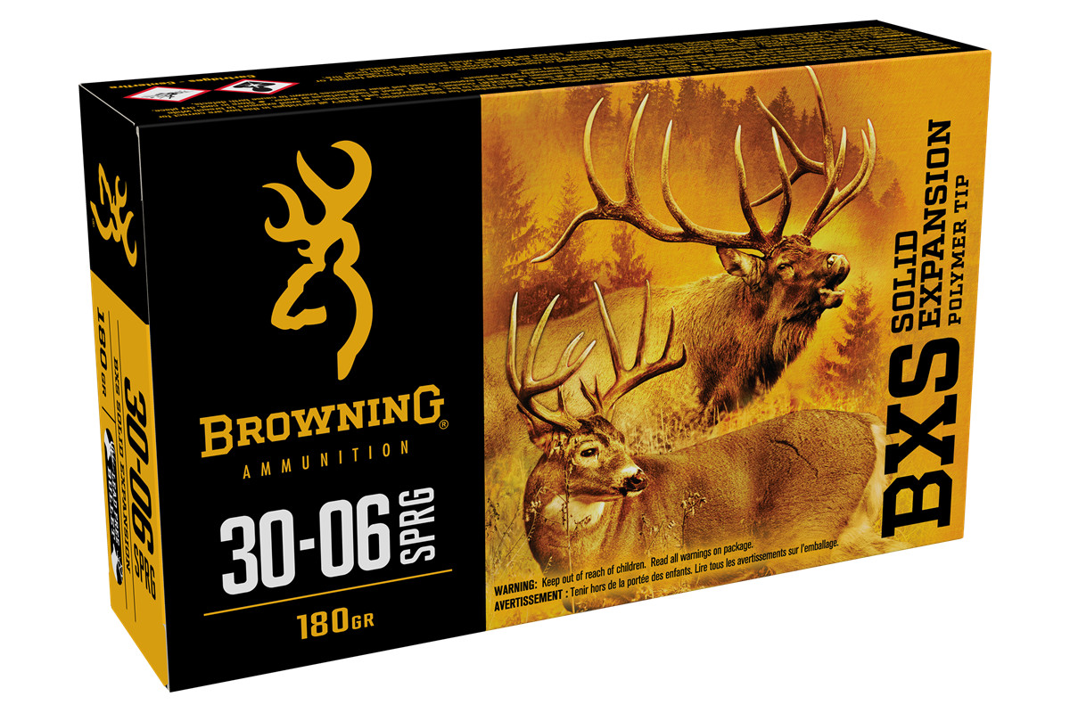Munitions Browning BXS Calibre 30-06 SPRG 180 grains avis, c... Munitions Browning BXS Calibre 30-06 SPRG 180 grains avis, c...