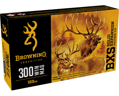 Munitions Browning BXS Calibre 300 Win Mag 180 grains avis, caractéristiques, performances