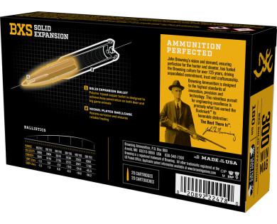 Munitions Browning BXS Calibre 300 Win Mag 180 grains avis, caractéristiques, performances