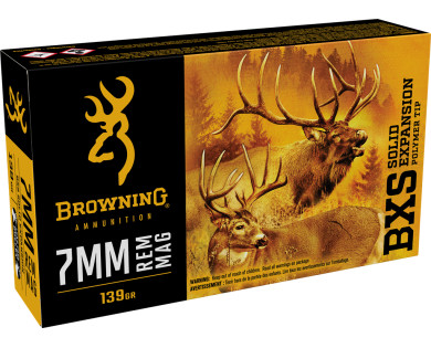 Munitions Browning BXS Calibre 7MM REM MAG 139 grains avis, caractéristiques, performances