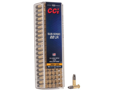 Munitions 22 LR HP CCI Subsonic