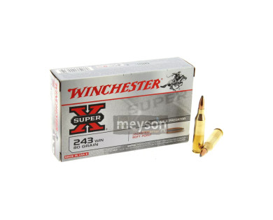 Munitions Winchester 243win Pointed Soft Point 80