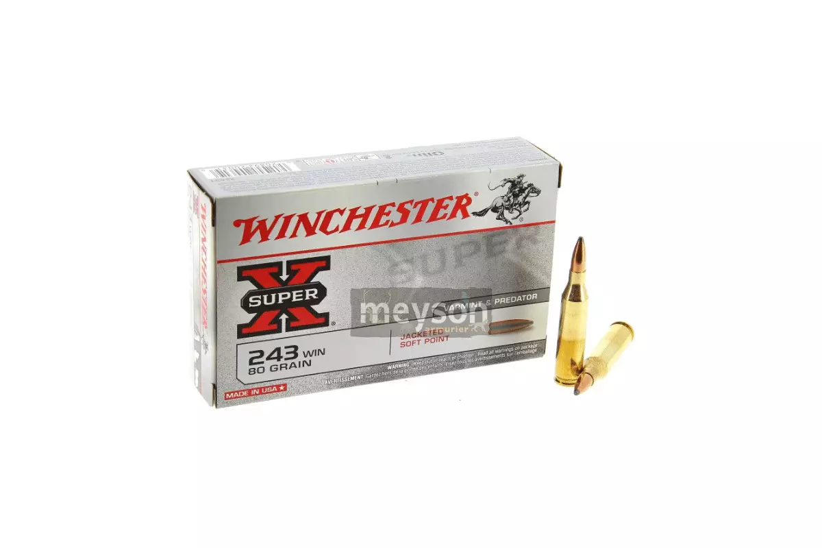 Munitions Winchester 243win Pointed Soft Point 80